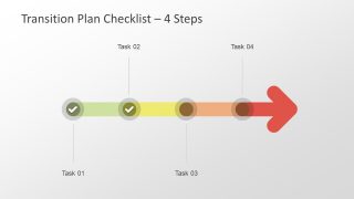 4 Milestones of Checklist PowerPoint