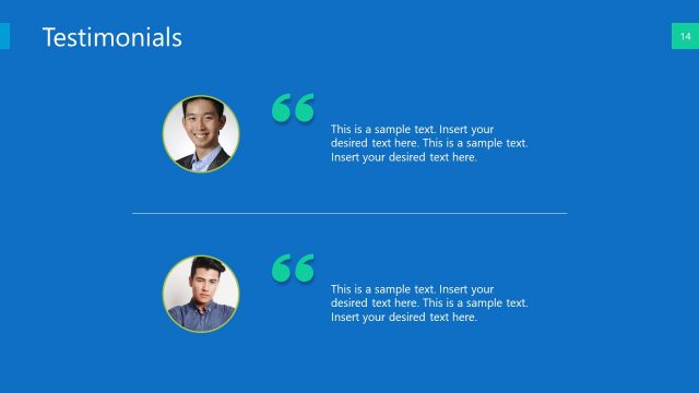 Testimonial PowerPoint Clients Reviews