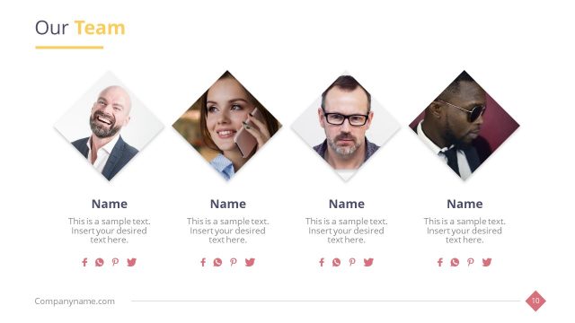 Company Team Introduction PowerPoint