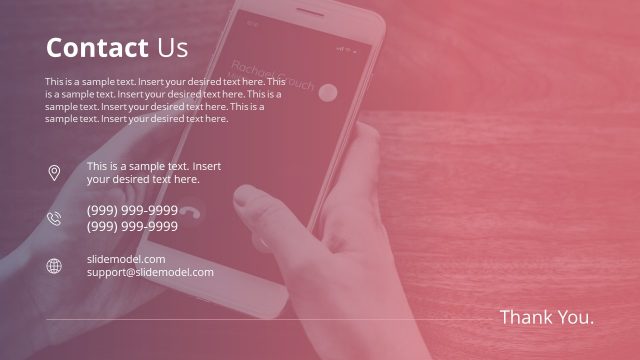 Contact Us Slide for Business Presentation