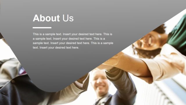 About Us Section Business PowerPoint