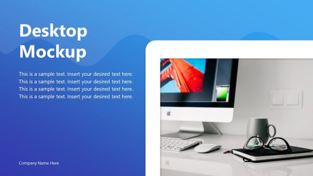 Desktop Application Mockup Project PPT