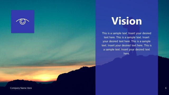 Vision Slide of Invictus PowerPoint