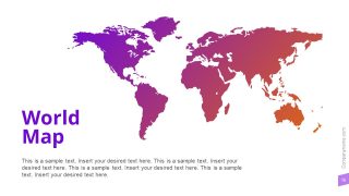 Editable World Map PowerPoint