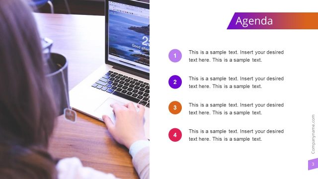 Agenda PowerPoint Business Portfolio