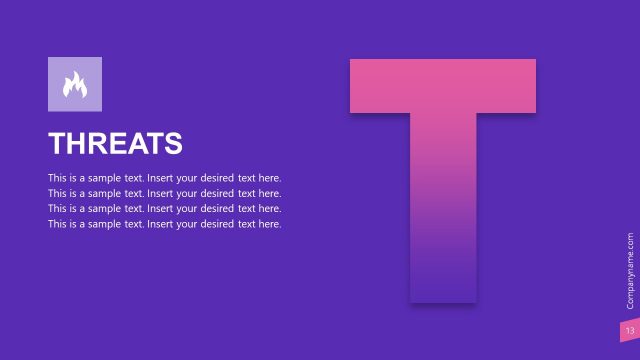 Company Profile Template SWOT Layout