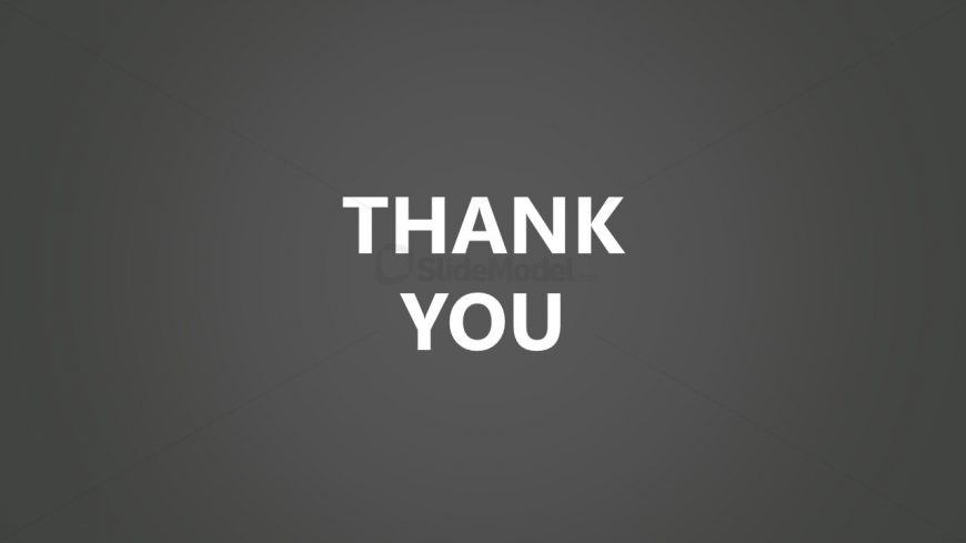 Design of Grayscale Thank you Slide