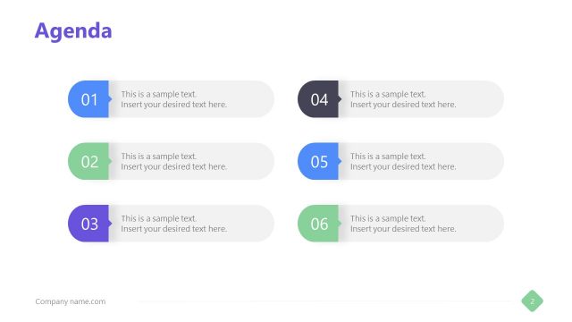 Business Presentation PowerPoint Agenda
