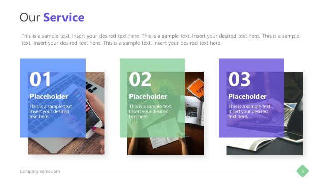 3 Step PowerPoint of Service