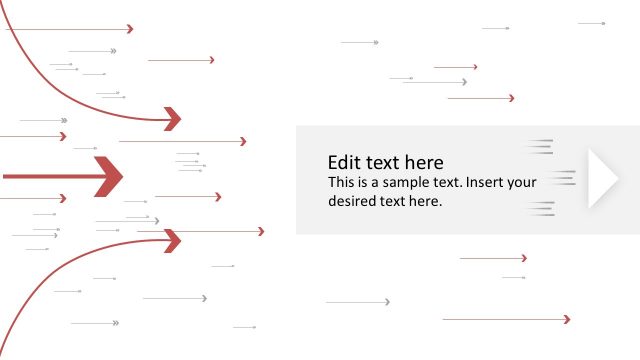 Arrow Flow Diagram Concept PowerPoint Template