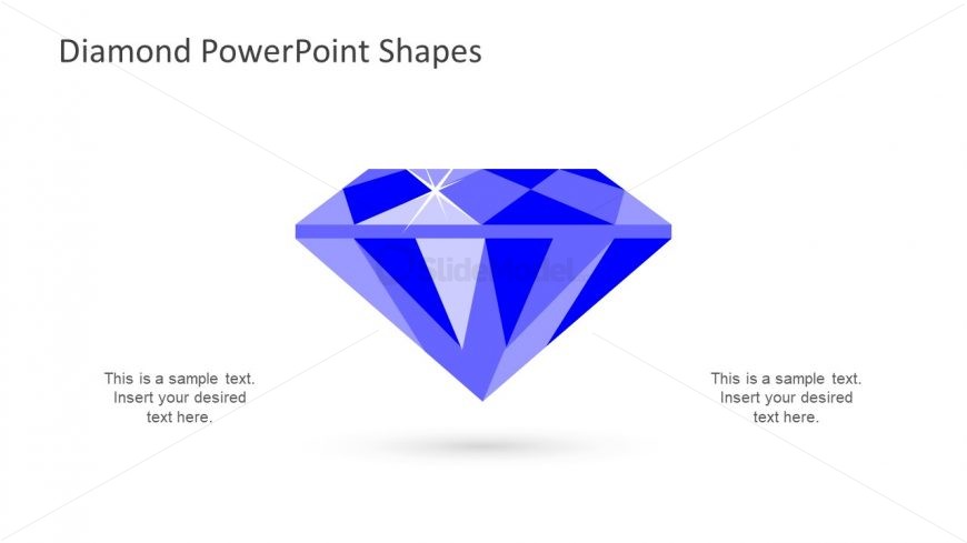 Diamond Diagram Design Flat Vector