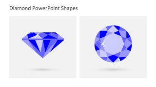 Editable Flat Shape of Diamond
