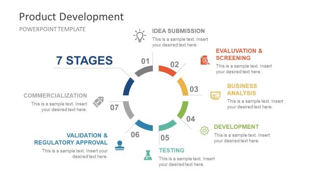 Product Development Circular Diagram PowerPoint Template