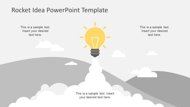 Simple Rocket Idea PowerPoint Template