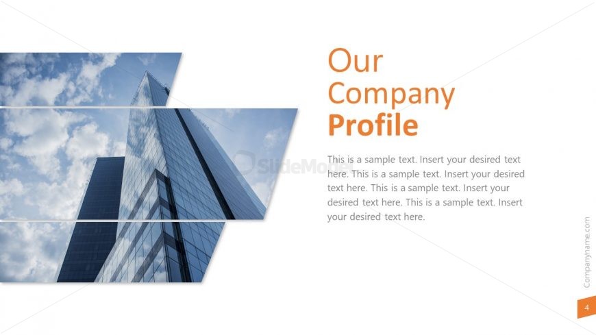 Skyscraper Layout for Company profile