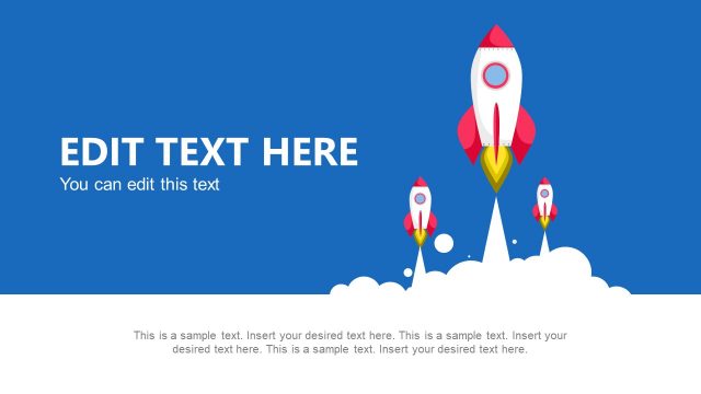 Slide of Skyrocket Template PowerPoint