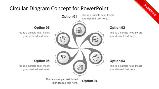 Animated Swirl Diagram for PowerPoint