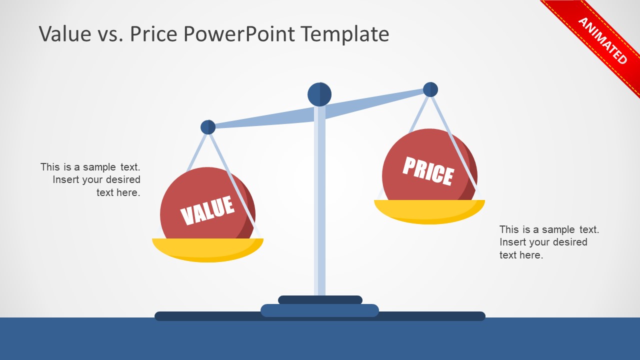 Value VS Price PowerPoint Template - SlideModel