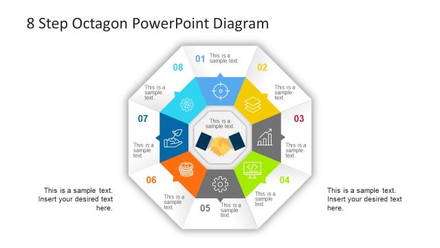 8 Step Octagon PowerPoint Diagram