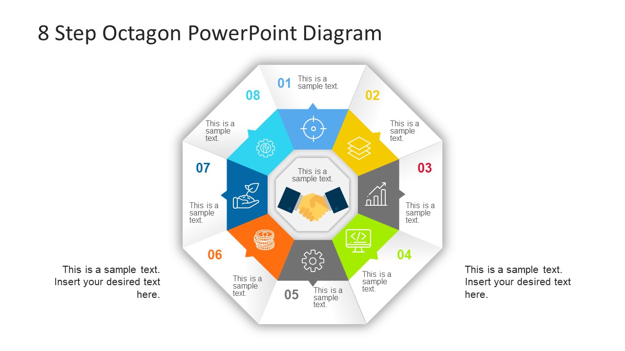 Octagonal PowerPoint Diagram Cycle