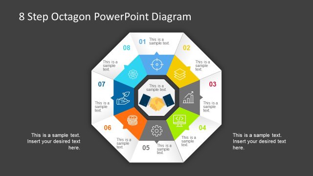 Process Cycle PowerPoint Octagon