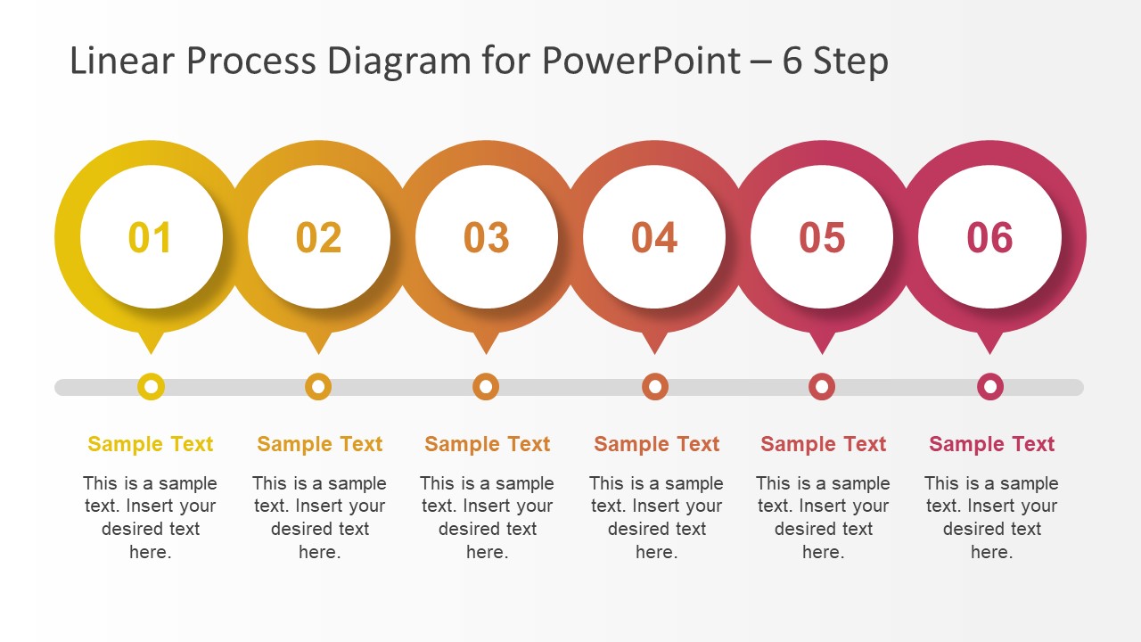 6 Steps PowerPoint Diagram Design