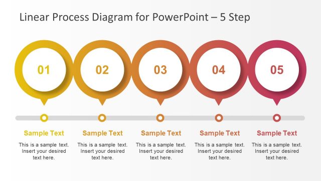 PowerPoint Timeline Template 5 Steps