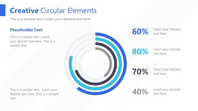 Concentric PowerPoint Data Drive Charts