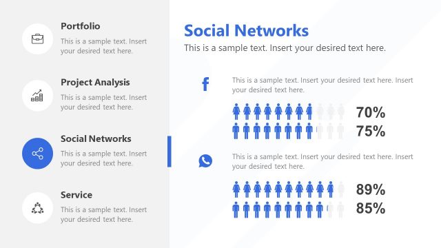 Social Network PowerPoint Stats
