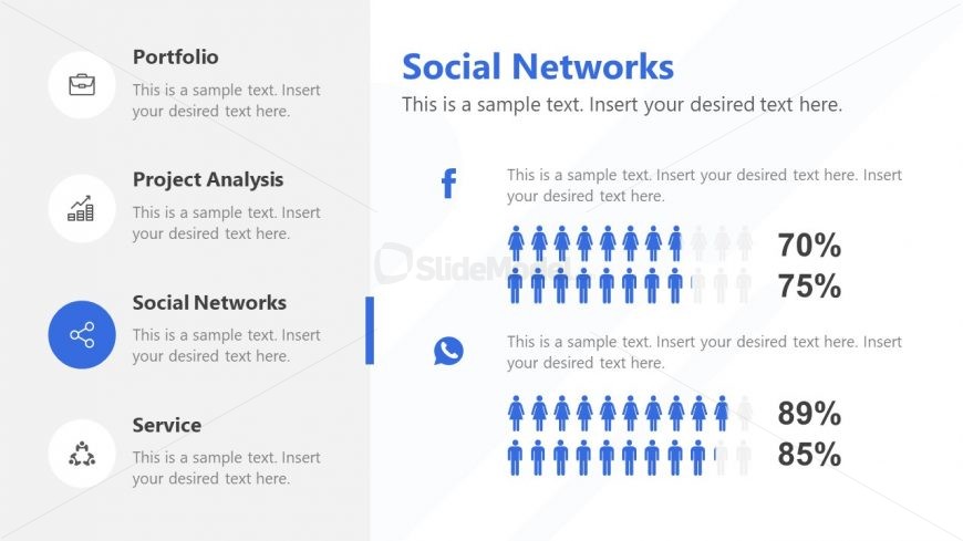 Infographic Social Network Presentation 