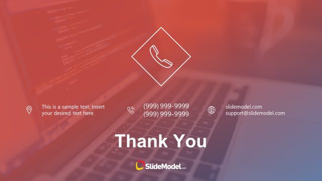 Contact Slide of PowerPoint Tetha