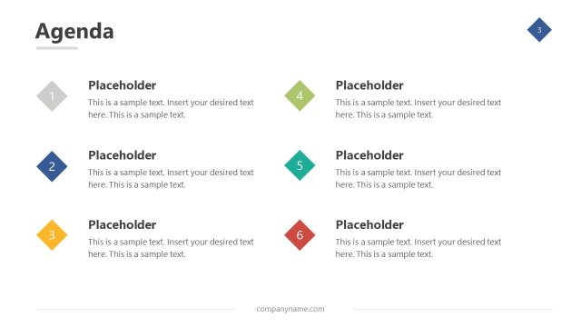 Agenda Slide of Company Introduction