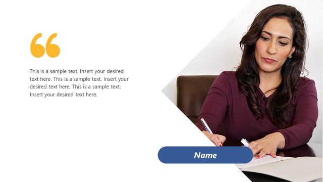 Quotation Style Content Slide