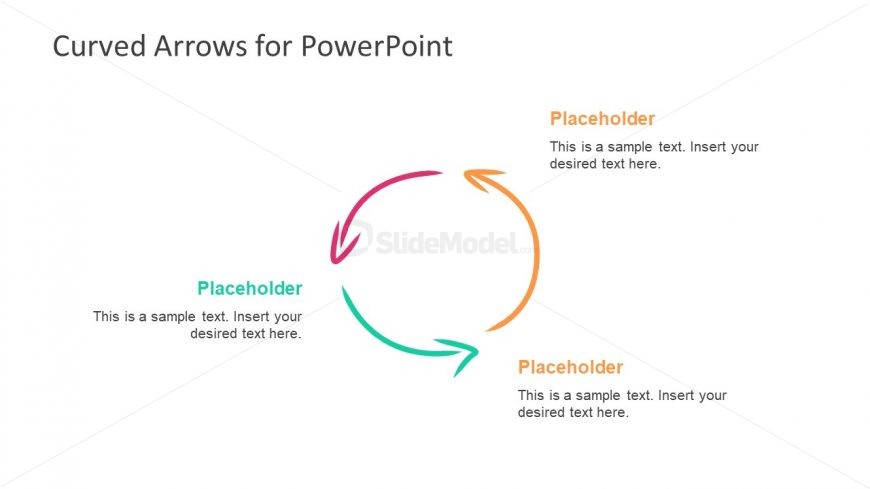 Slide of 3 Arrow PowerPoint Cycle