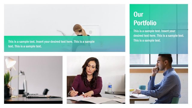 Slide of Business Portfolio