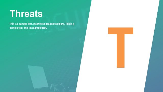 Business SWOT Analysis Threats Slide