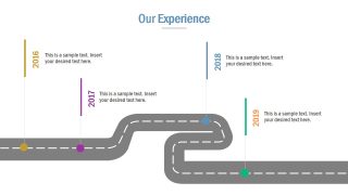 Slide of Business Roadmap 5 Milestones