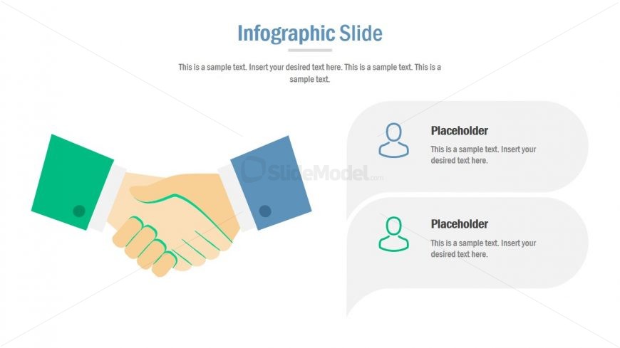 Template of Hand Shake Business