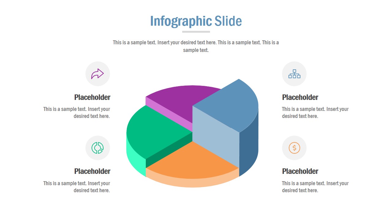 Infographic 3D Pie Diagram Template 
