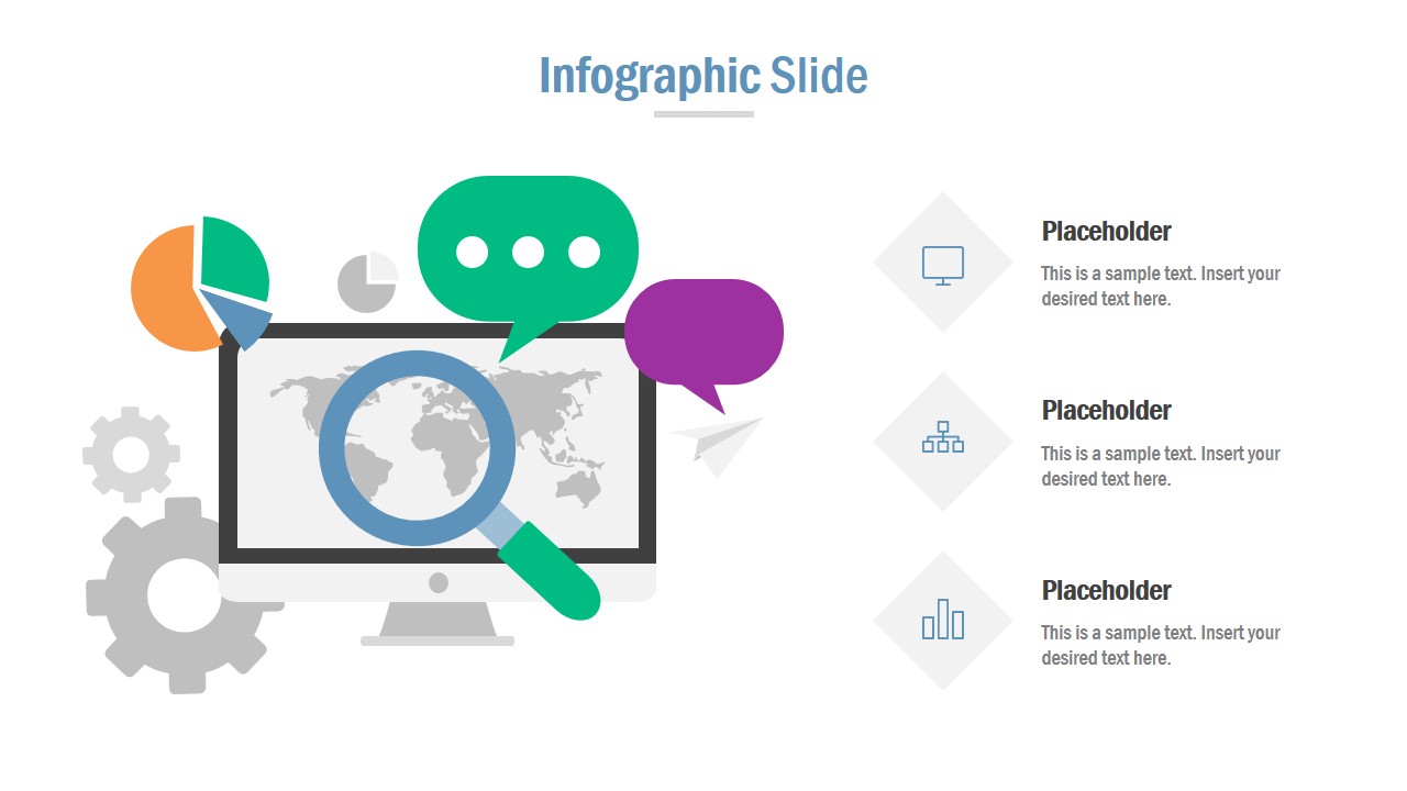 Slide of Business Search with Infographics