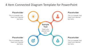 Template of Infographic Connect Diagram