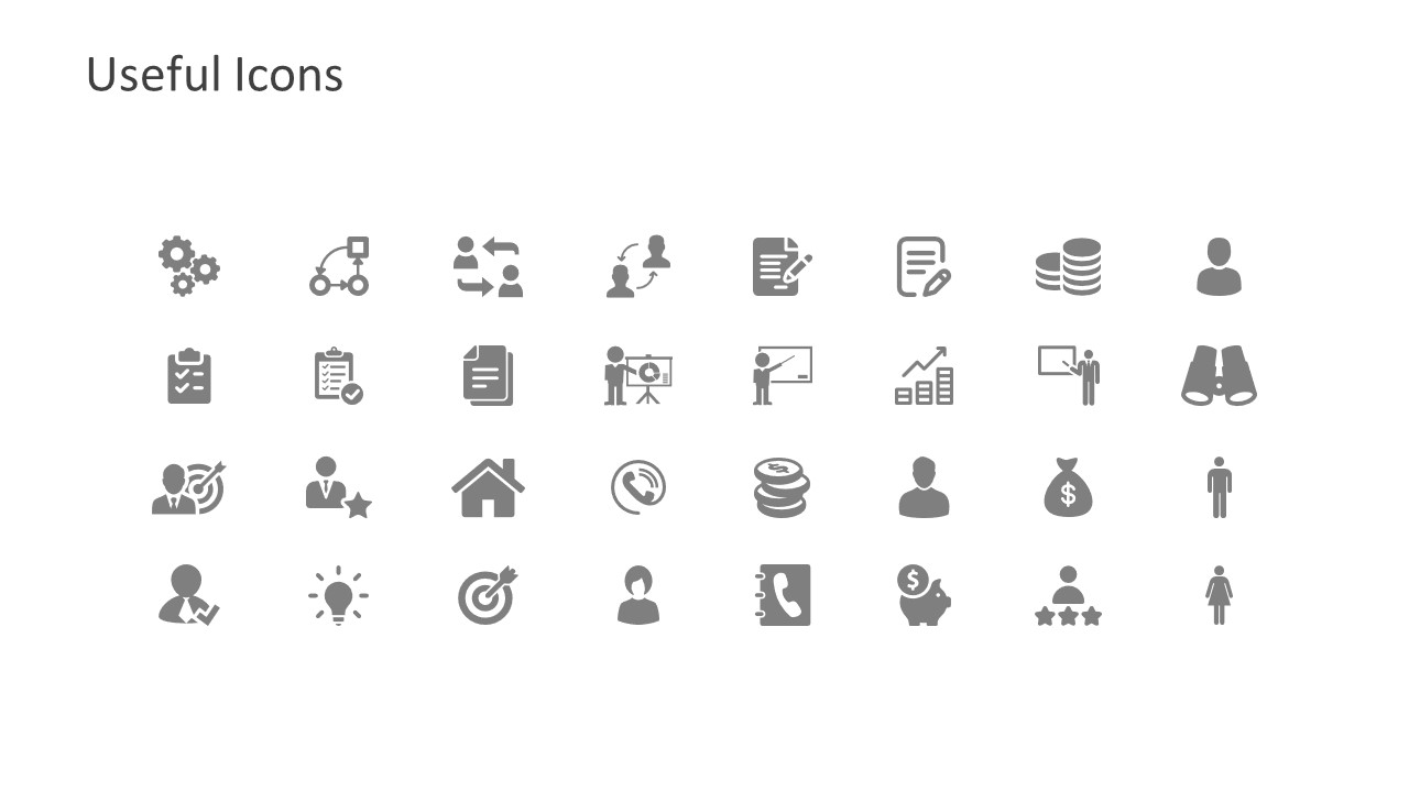 Infographic Icons for Business Concepts