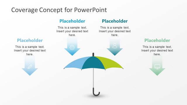 Umbrella Coverage Concept PowerPoint Template