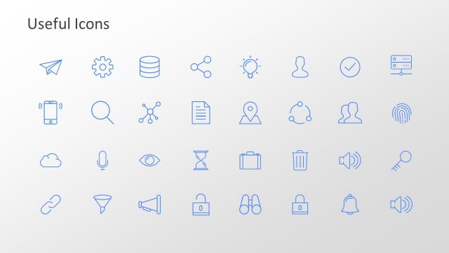 Slide of Useful Icons for Trend Analysis