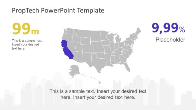 USA Map Silhouette Template