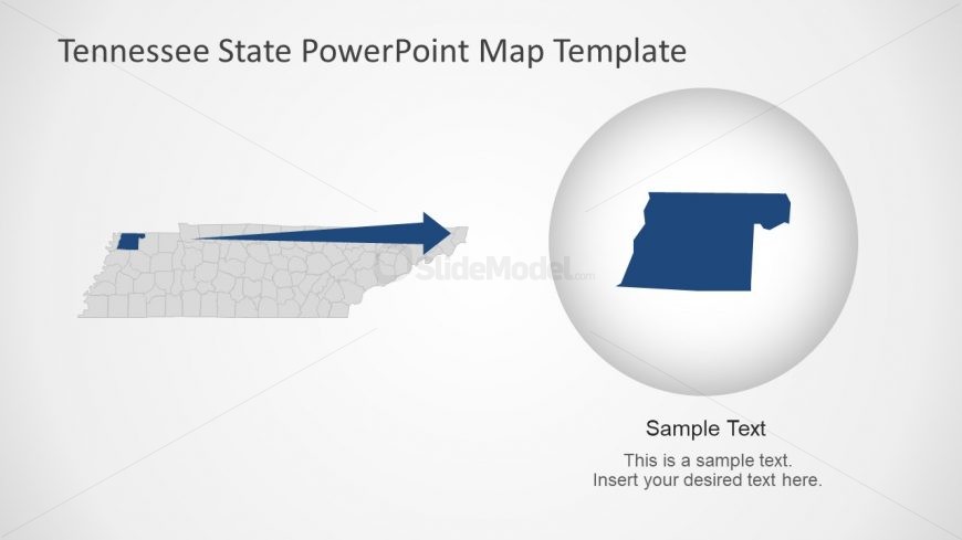 Editable Map Template Tennessee