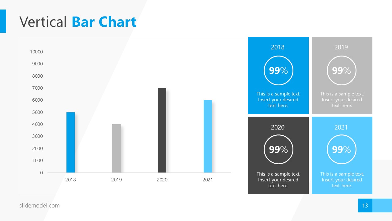 Vertical bar. Vertical Bar Chart. Charts for presentations.