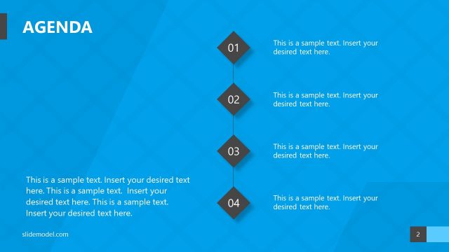 Agenda Slide of Karma Template