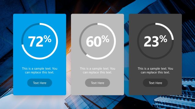 Comparison Donut Chart PowerPoint
