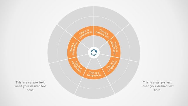 Circular Diagram of PowerPoint 4 Levels